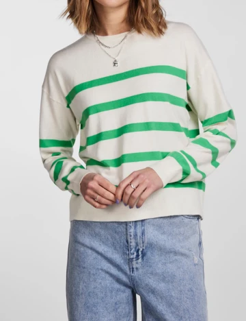 Bluza Pieces, alb, M
