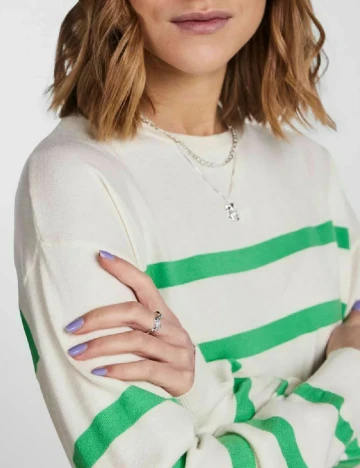 Bluza Pieces, alb, M
