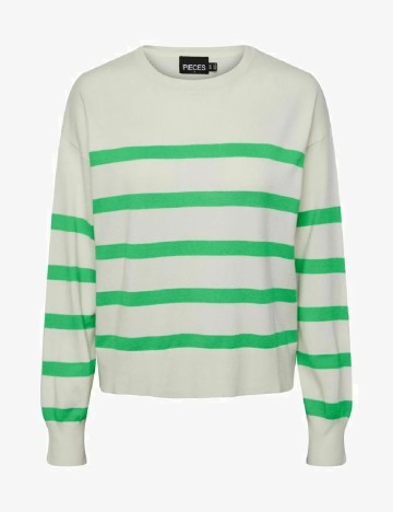 Bluza Pieces, alb, M
