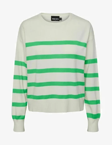 Bluza Pieces, alb, M
