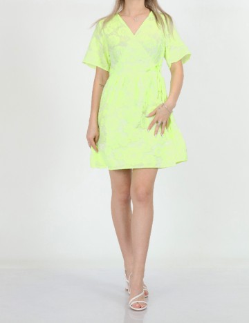 Rochie scurta Pieces, verde