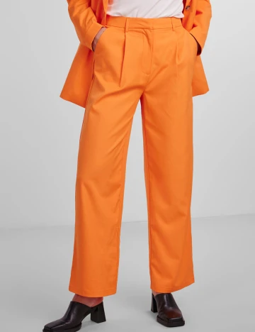 Pantaloni Pieces, portocaliu, M