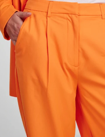 Pantaloni Pieces, portocaliu, M