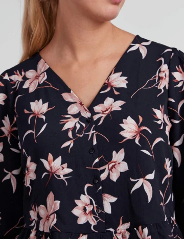 Bluza Pieces, bleumarin, L