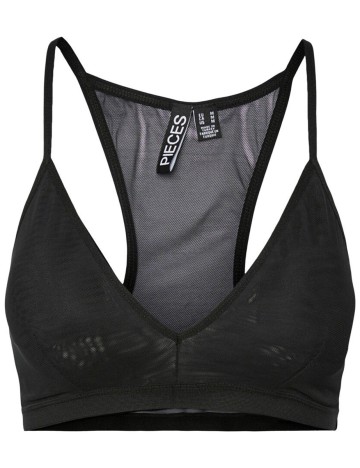 Bustiera Pieces, negru, S