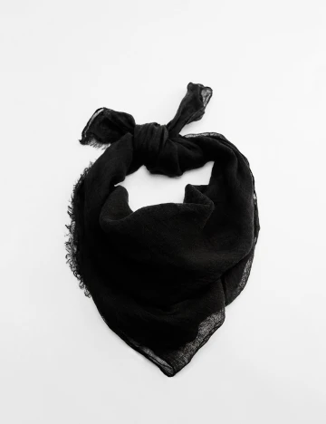 Esarfa Zara, negru, M Negru