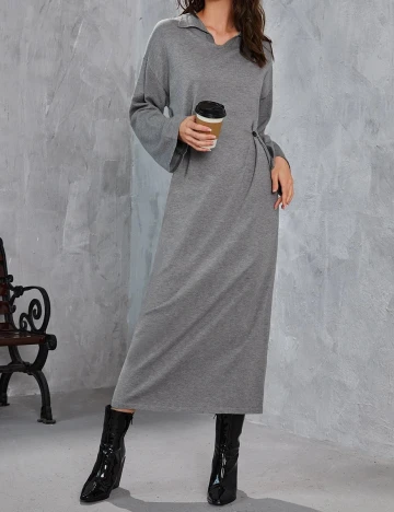 Rochie medie SHEIN, gri, M