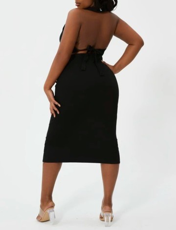 Compleu SHEIN CURVE, negru, 1 XL
