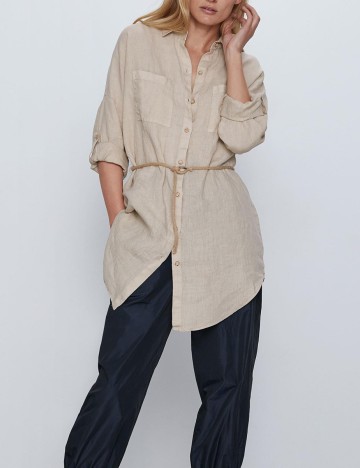 Camasa Zara, bej, XS