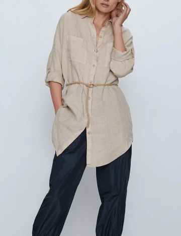 Camasa Zara, bej, XS
