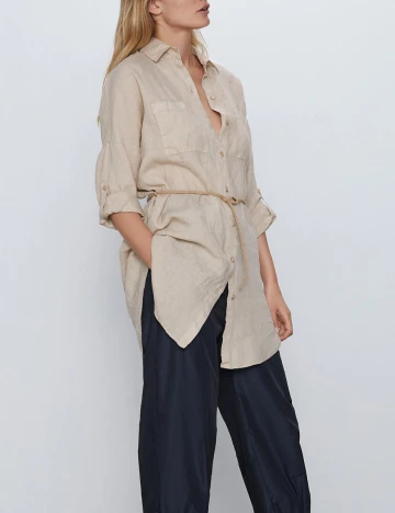 Camasa Zara, bej, XS