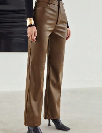 Pantaloni SHEIN, maro