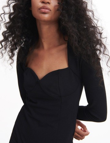 Rochie scurta Reserved, negru, L