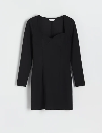 Rochie scurta Reserved, negru, L