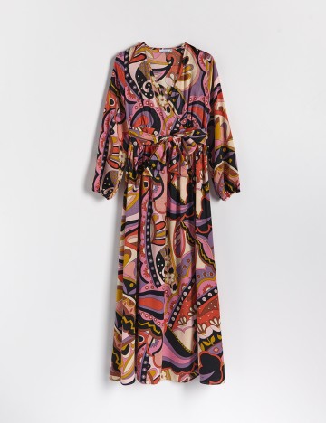 Rochie lunga Reserved, mix culori