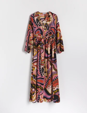 Rochie lunga Reserved, mix culori