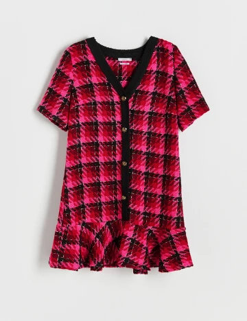 Rochie scurta Reserved, roz, S