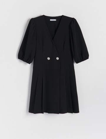 Rochie scurta Reserved, negru, 34
