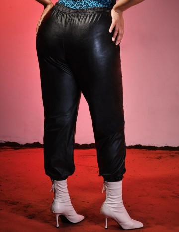 Pantaloni SHEIN CURVE, negru, 0 XL