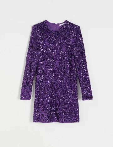 Rochie scurta Reserved, mov, M