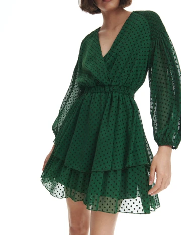 Rochie scurta Reserved, verde, M Verde