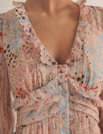 Rochie scurta Reserved, crem
