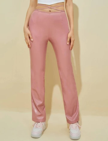 Pantaloni SHEIN, roz, L Roz