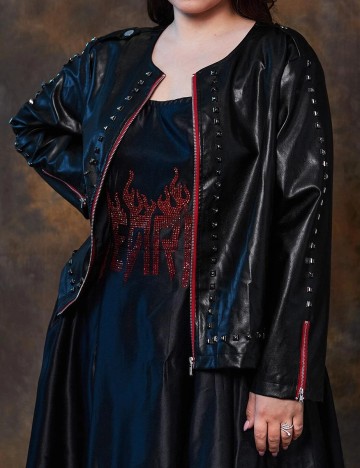 Jacheta SHEIN CURVE, negru, 0 XL