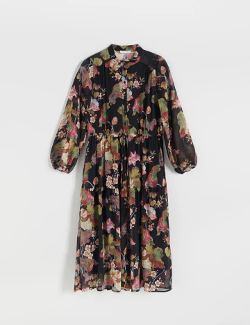Rochie medie Reserved, negru, 36 Negru