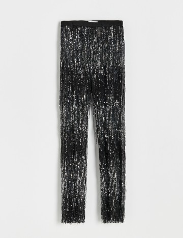 Pantaloni Reserved, negru, L