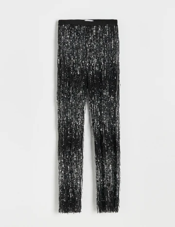 Pantaloni Reserved, negru, L