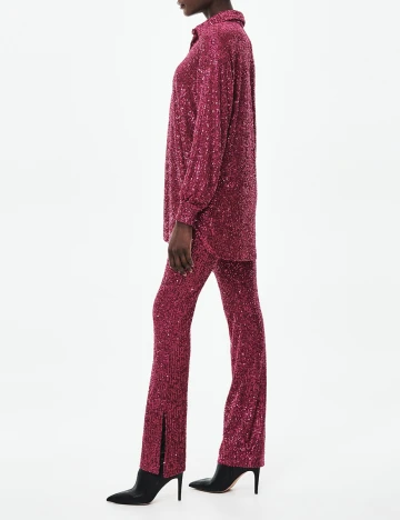 Pantaloni Reserved, roz, L Roz