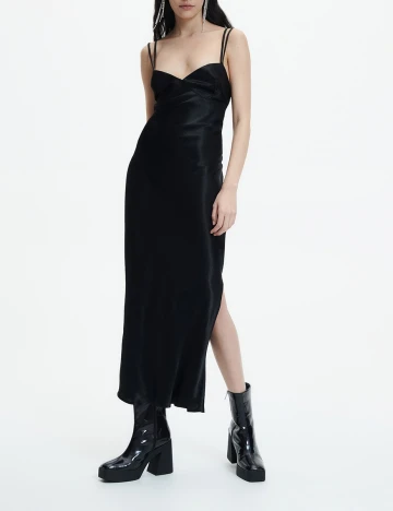 Rochie medie Reserved, negru, L