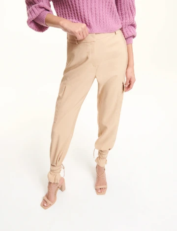 Pantaloni Reserved, crem, XS