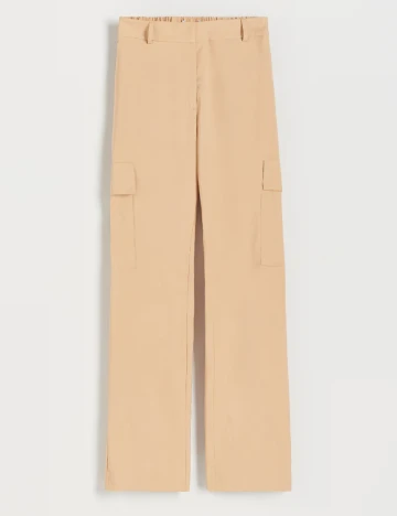 Pantaloni Reserved, crem, XS