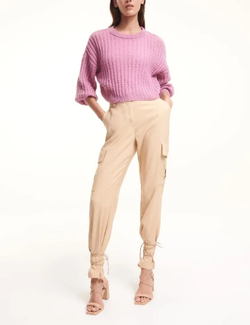 Pantaloni Reserved, crem, XS