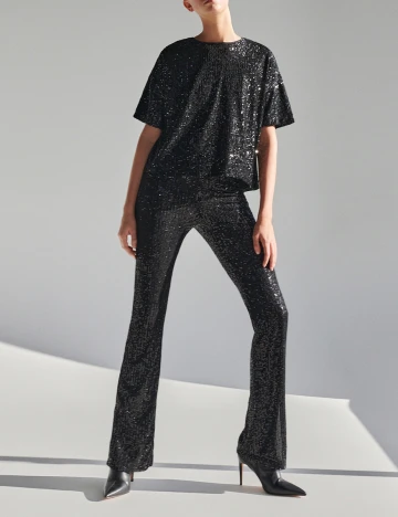 Pantaloni Reserved, negru