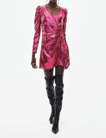 Rochie scurta Reserved, roz, 38