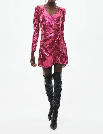 Rochie scurta Reserved, roz, 38