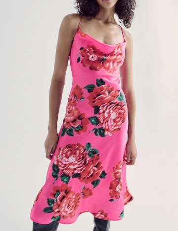 Rochie medie Reserved, roz, M