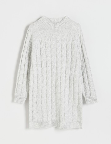 Rochie scurta Reserved, gri, L