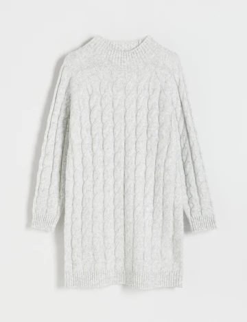 Rochie scurta Reserved, gri, L Gri
