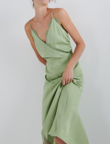 Rochie medie Reserved, verde, XL