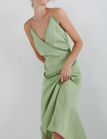 Rochie medie Reserved, verde, XL