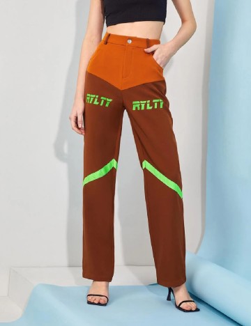 Pantaloni SHEIN, maro, L