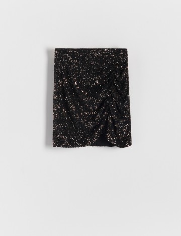 Fusta Reserved, negru, L