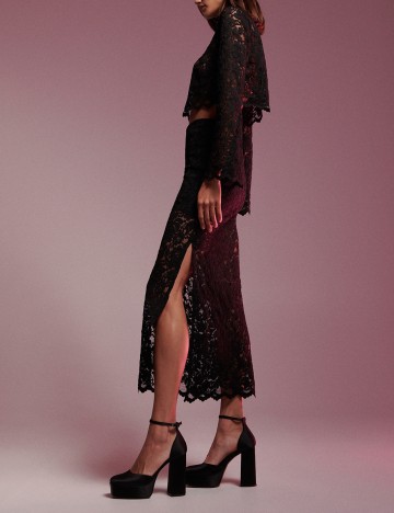 Fusta Reserved, negru, XS