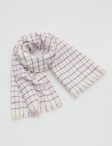 Fular Reserved, alb, ONE SIZE