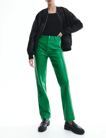 Pantaloni Reserved, verde, M Verde
