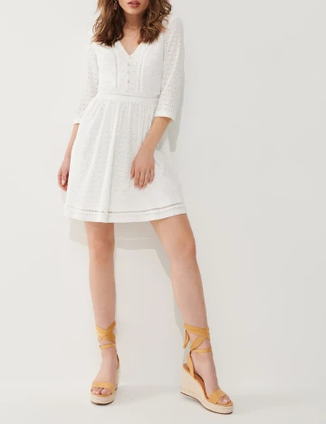 Rochie scurta Mohito, alb Alb